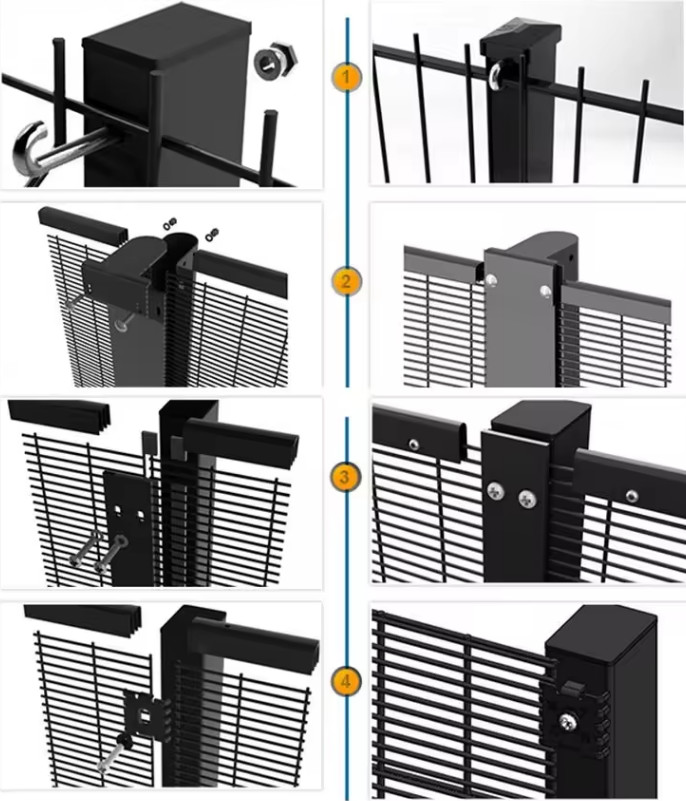 1.8M Anti-Climb Security Fence Easy Assembled Durable 358 Security Fence