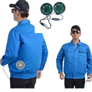 Quality Construction Worker Fan Cooled Jacket Sun Proof diameter 106mm with two holes for sale
