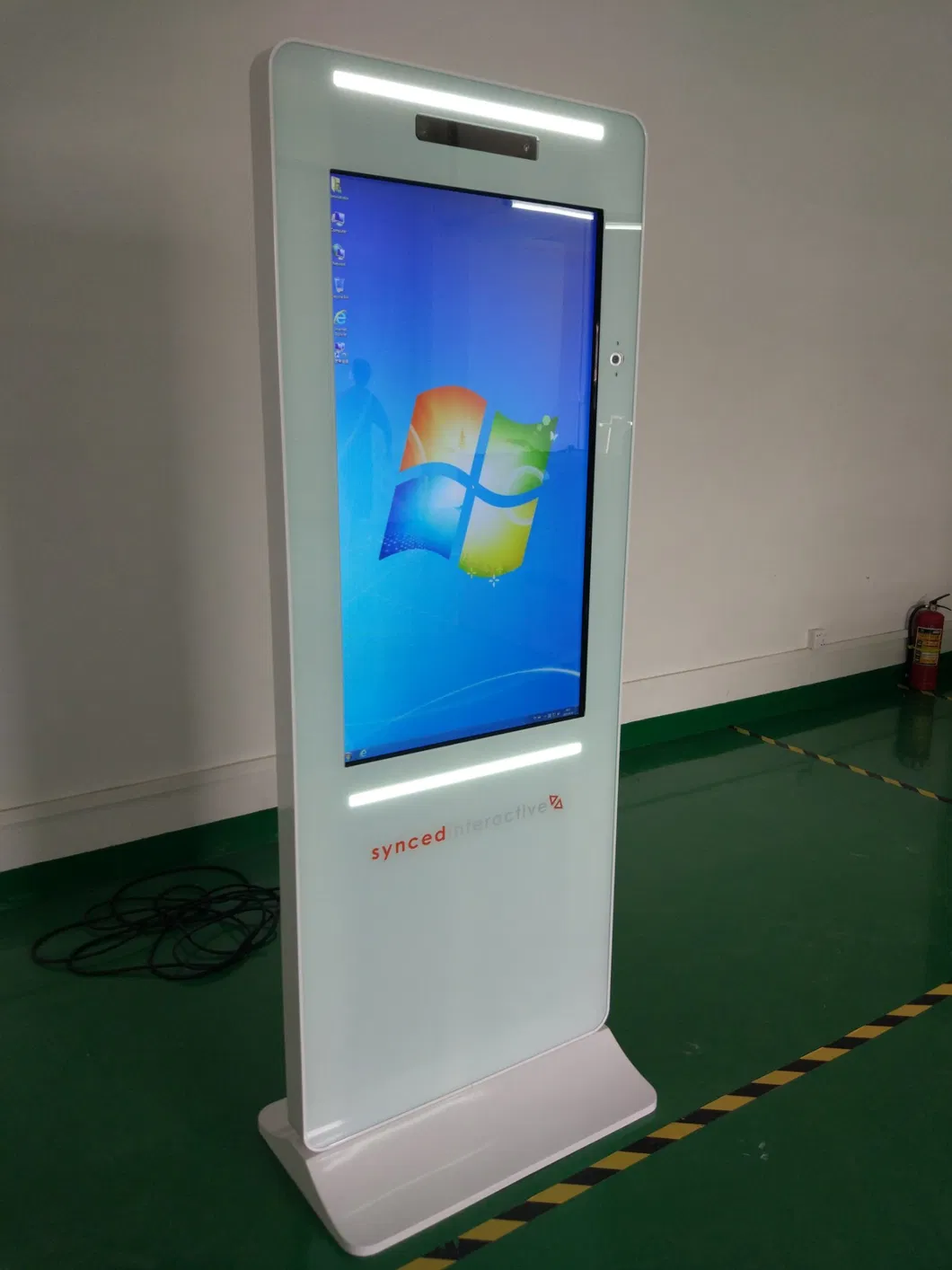 49inch Floor Standing Touch Screen Kiosk with Camera Logitech C930 and Android OS