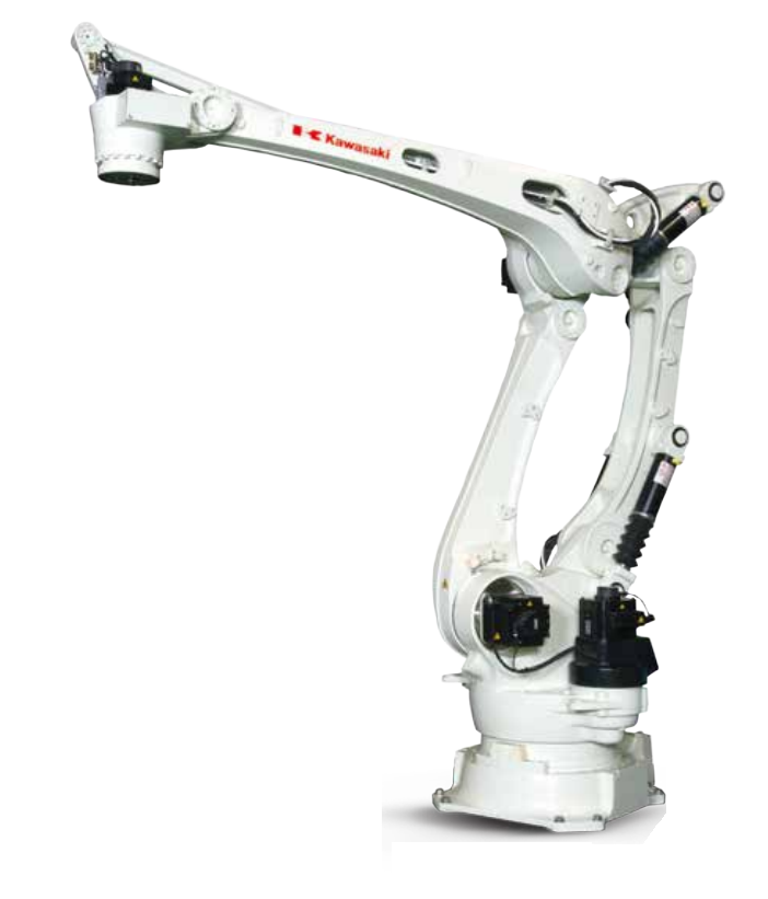 robot arm manufacturer kawasaki robot CP500L 6 axis with Electric gripper and CNGBS linear tracker for palletizing