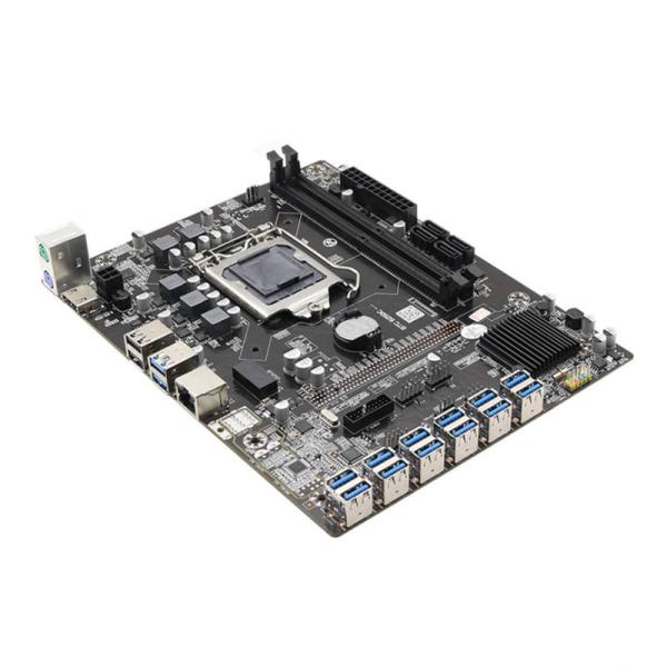 Customized high quality 12 USB transfer graphics card B250C motherboard B250C LGA1151 4 x SATA 16GB motherboard promotion