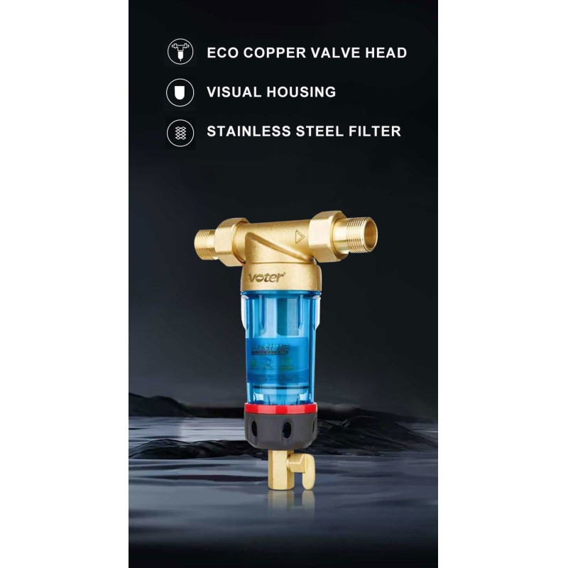 40μm 3T/H High Flow Rate Wholehouse Pre Water Filter
