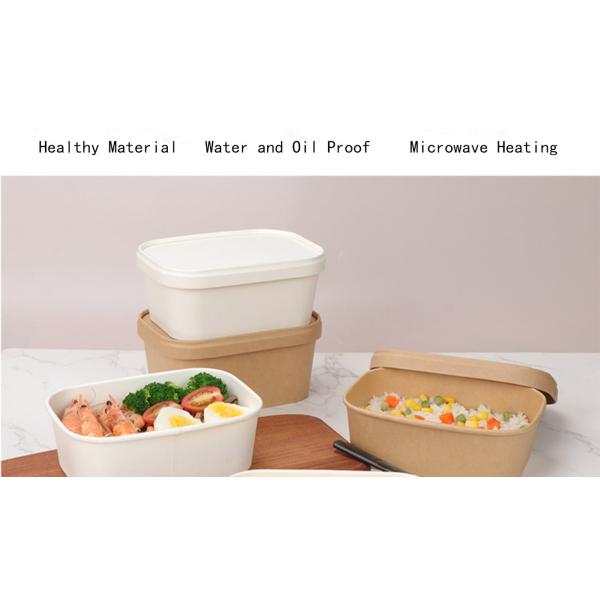 750ml Food Kraft Paper Bowl Matt Lamination With FDA Certified