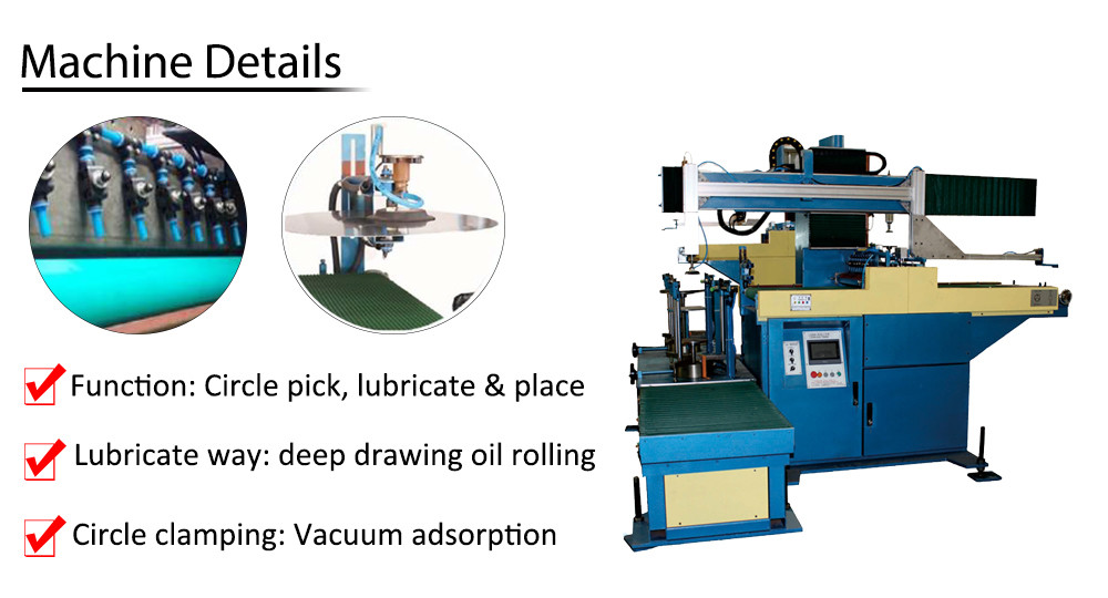 Industrial Metal Circle Auto Feeder Machine Automatic For Cookware Making