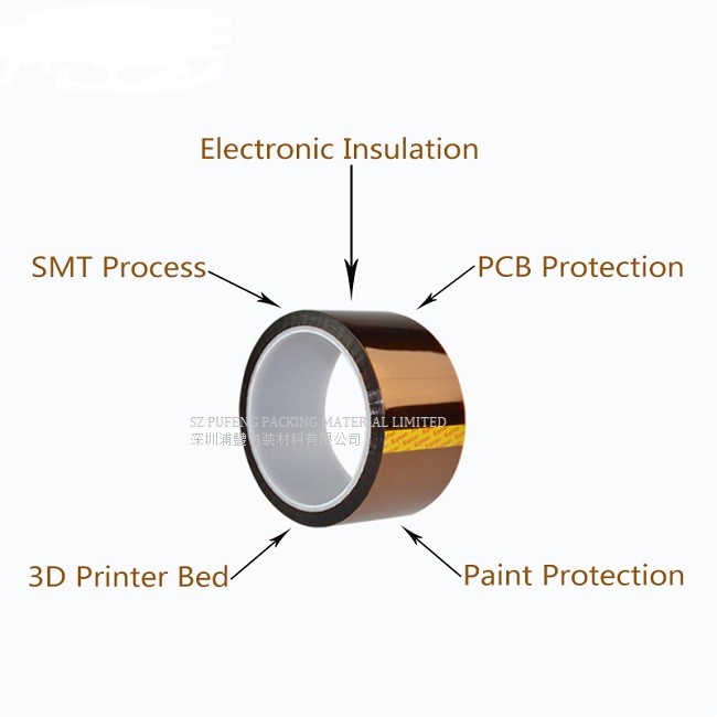 SGS 0.25mm Kapton Polyimide Tape Heat Resistant Electrical Insulation Tape