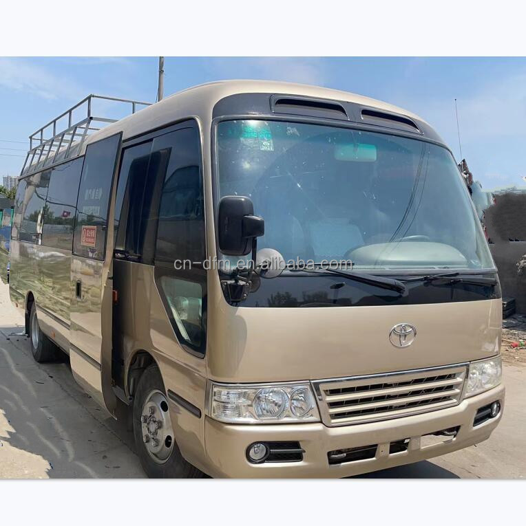 30 Seats TOYOTA Coaster Bus with 4 Cylinders in Line Engine at and Excellent Condition