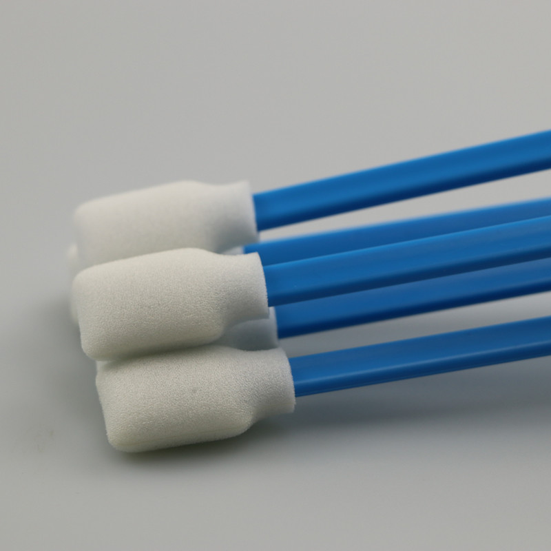 Printerhead Cleaning Foam Tip Swabs With Blue Handle