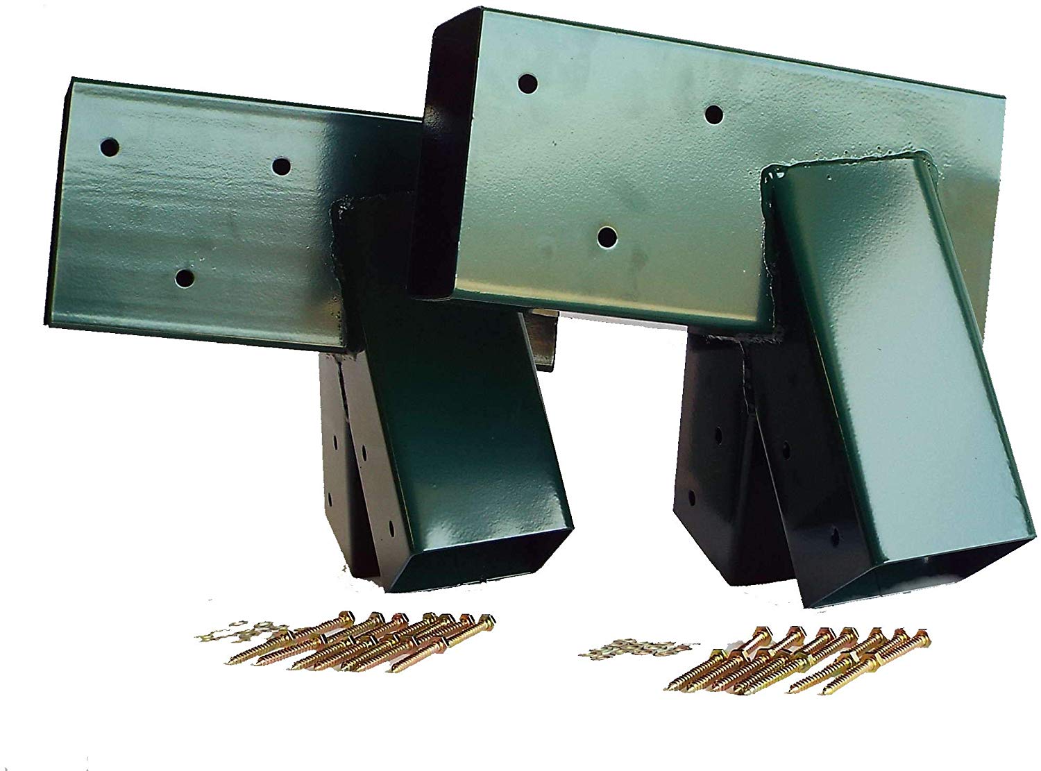 Easy 1-2-3 A-Frame Swing Set Brackets with Screws and Durable Powder Coated Brackets
