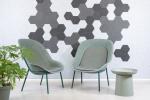 Polyester Fiber Hexagon Acoustic Panel Insulation Fire Retardant Acoustic Board