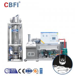 China 10 Tons Solid Tube Ice Machine With Flat Cut Ends Tube Ice Business on sale
