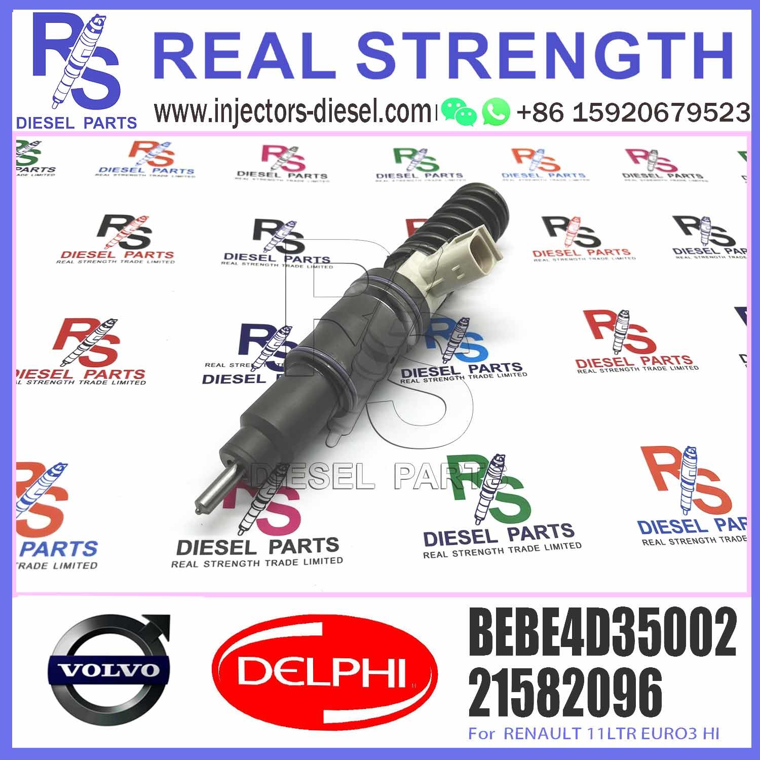 High Performance Diesel Engine Parts 21582096 Electronic Unit Common Rail Fuel Injector BEBE4D35002 For Diesel Engine