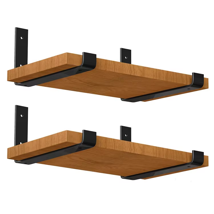 Wholesale L Support Steel Wall Mounted Heavy Duty Floating Metal Shelf Support Bracket