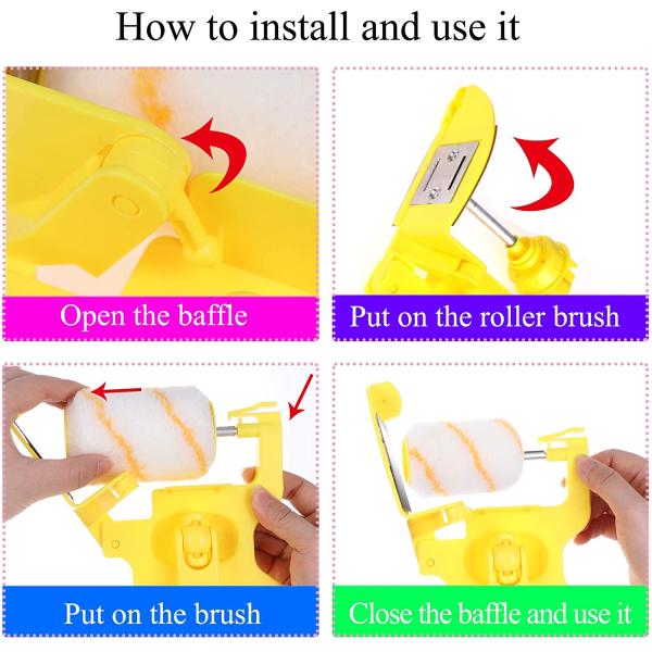 Clean-Cut Paint Edger Roller Brush 5.3inx11.8in Acrylic Cover