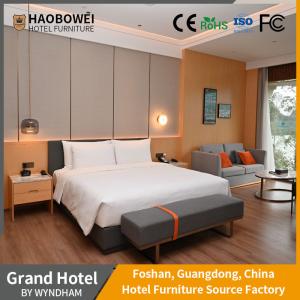 Quality Standard King Size Bedroom Set Furniture For WYNDHAM-GRAND-ZQ Resort Hotel In Foshan for sale