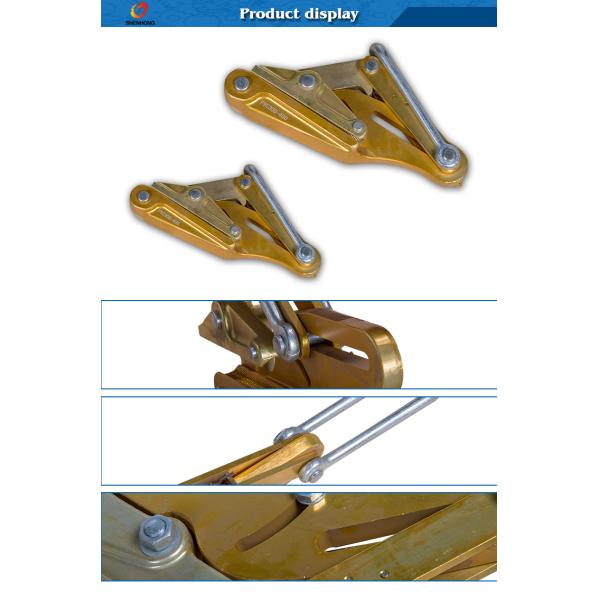 PVC Cable Pulling Clamp , Insulated Wire Rope Self Gripping Clamp