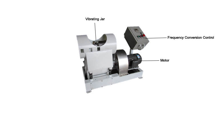 1 - 5L Lab Scale Vibration Ball Mill for calcium carbide