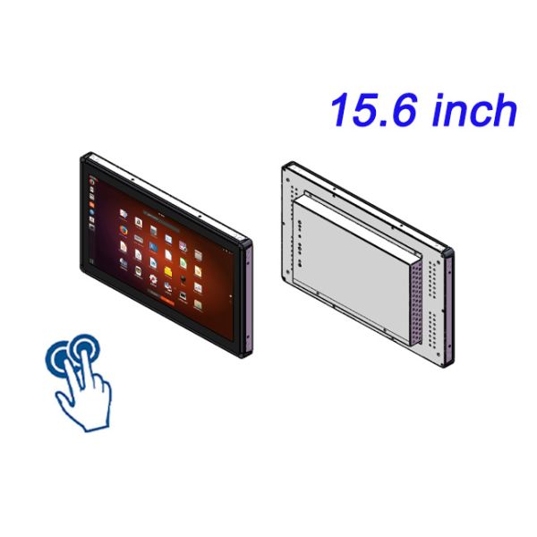 15.6 Inch Touch Screen Display Monitor with Linux Os Capacitive Touch Panel Pc for Business
