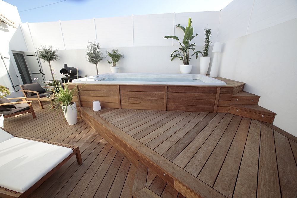 Balboa Acrylic Outdoor Massage Swim Spa Hot Tubs For 7 Person