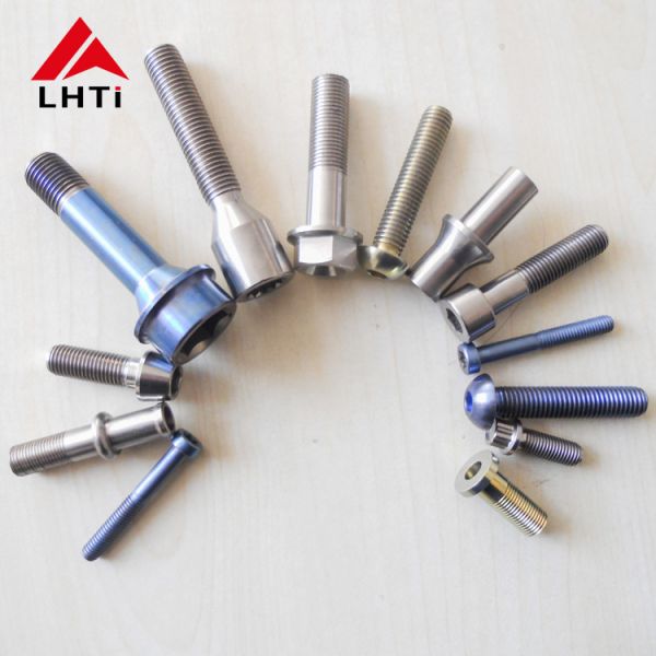 CNC Machined Titanium Hexagon head Bolts Nuts DIN933 DIN934