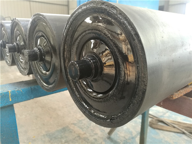 194mm Rubber Coated Conveyor Drive Rollers Transportation System