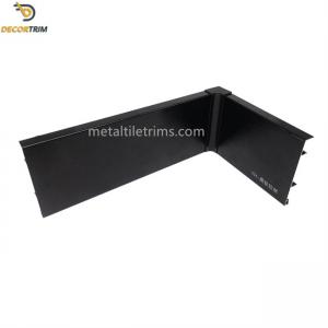 Quality Brush Bright Black Skirting Board Profiles 80mm Aluminum Alloy 6063 Material for sale