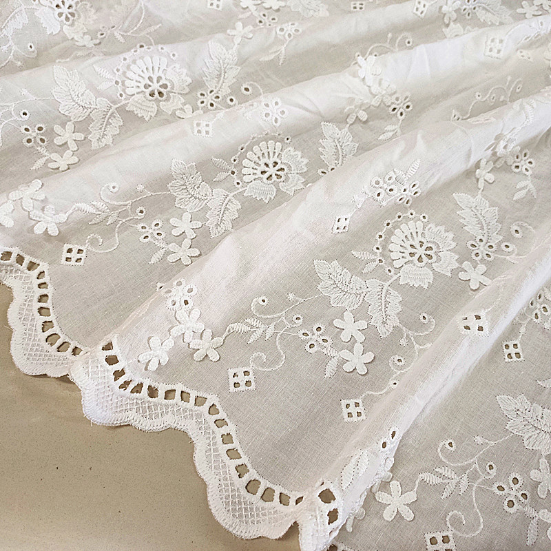 2020 new Coloful Handmade DIY Clothes Accessories Embroidered Cotton Lace Fabric