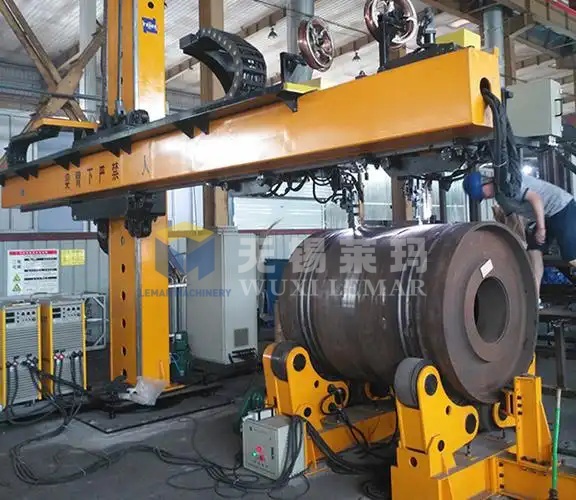 2×1.5M Column & Boom Welding Manipulator Automatic Longitudinal & Circumferential Seam Welding Machine