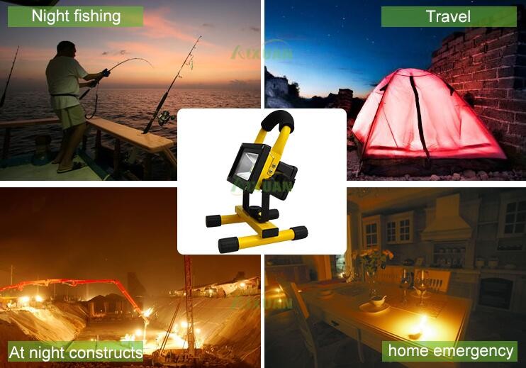 Popular Style 30W Rechargeable Led Flood Light With Lithium Battery 18650