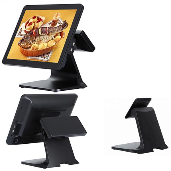 Retail Restaurant POS System 15'' Black Color SSD 32GB Hard Disk With Plastic Case