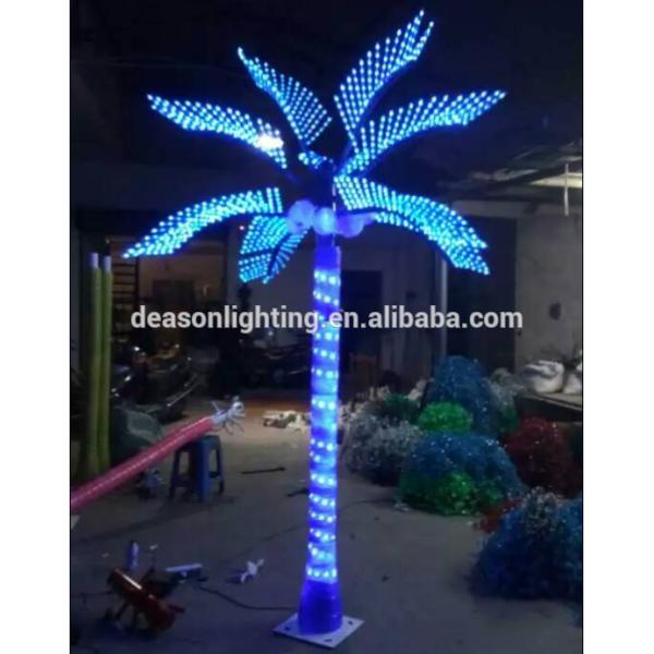 2016 Promotion China made Led artificial coconut tree, outdoor led palm tree light for dec