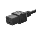 Iec-60320 3 Prong H05vv - F 3G 0.75 Conector C19 To C20 Connector Copper