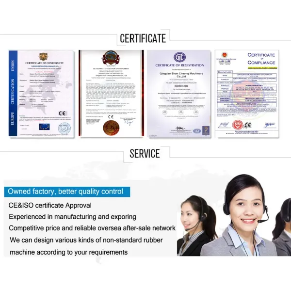 EPDM Rubber Extruder Machine with 90mm Screw Diameter 55kw Motor Power and Vulcanization Line