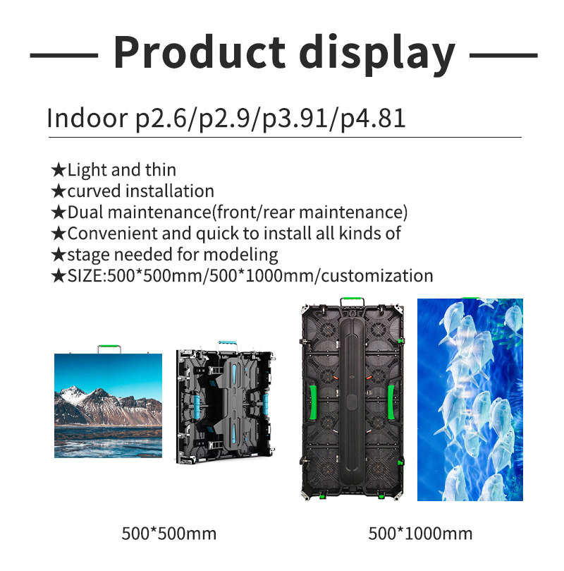 P2.6 P2.9 P3.91 Full Color Outdoor LED Video Wall Display 1920Hz 3840Hz