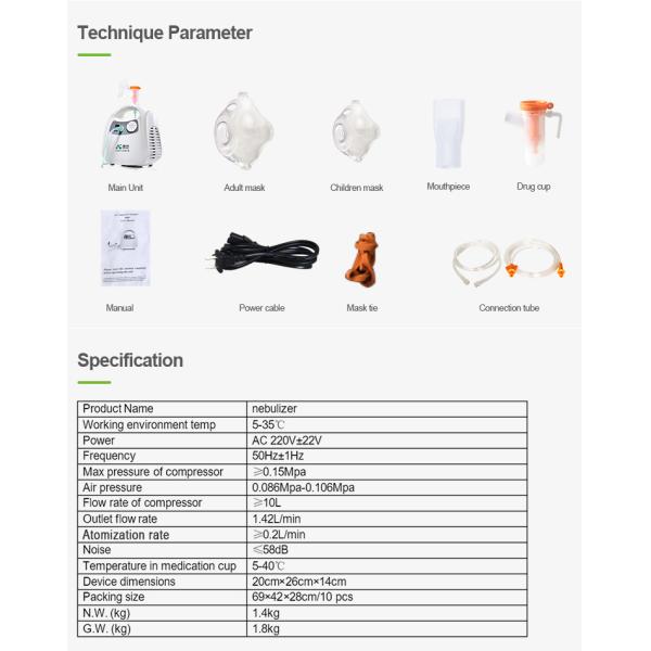 On sales high quality 408D portable compressor nebulizer machine for homeuse