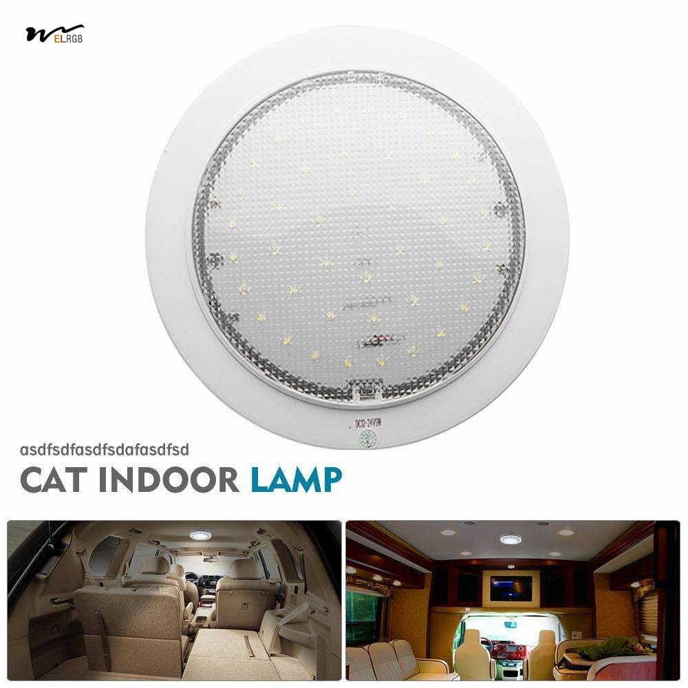 RV LED Ceiling Dome Light HugeAuto 12V 9W Downlight for Campervan Caravan Motorhome