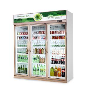 Quality Three Glass Door Commercial Beverage Cooler / Wine Beverage Chiller for sale
