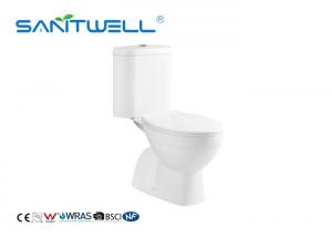 China S Trap Close Coupled Toilet Ceramic Floor Standing 620 * 370 * 780mm on sale