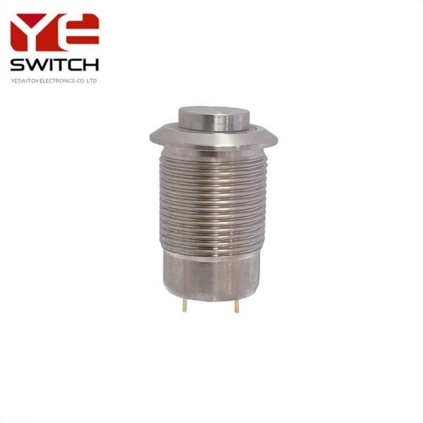 12mm Mounting Metal Push Button Switch 1NO Latching Switch High Head