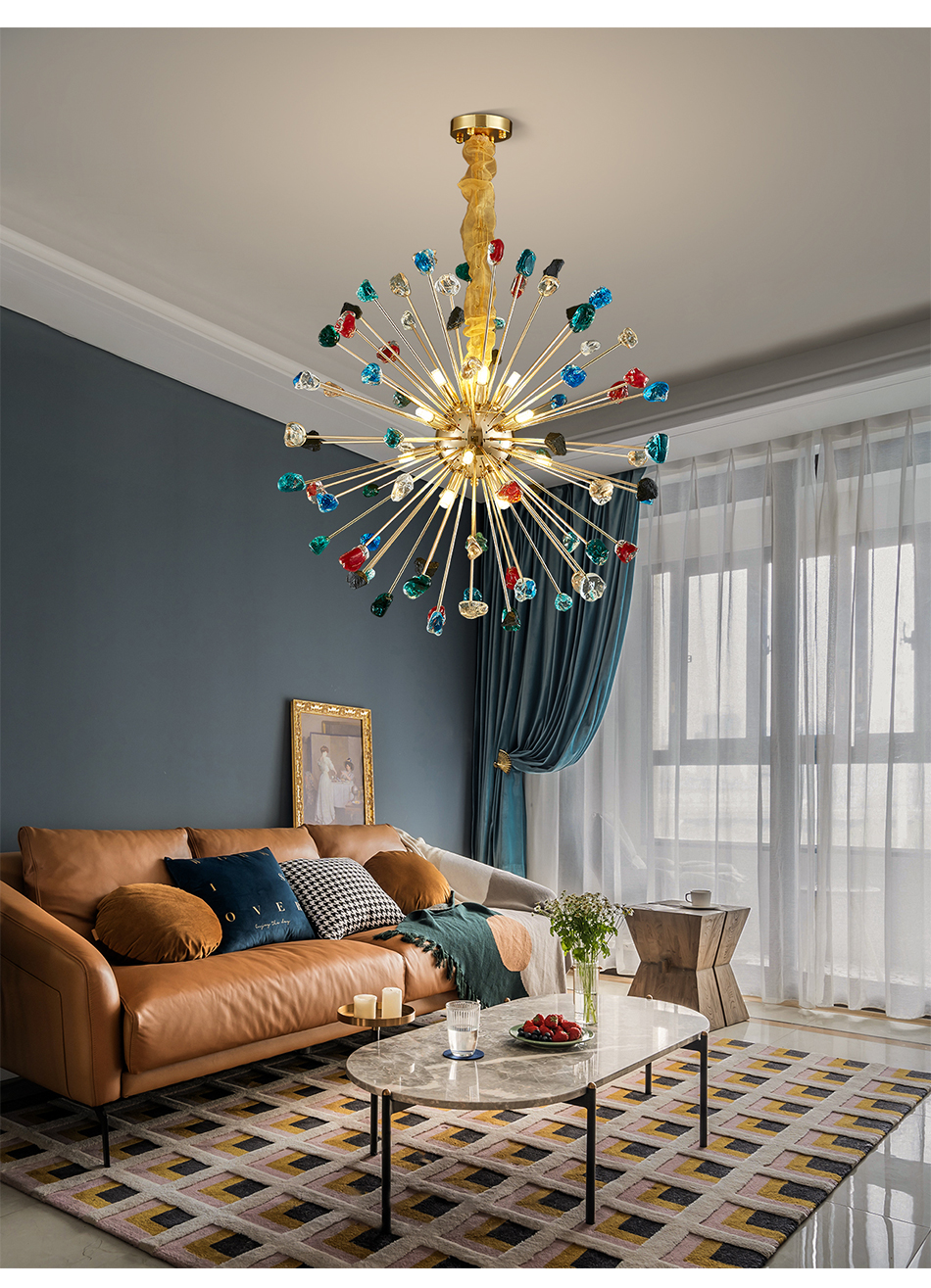 Modern Crystal Chandelier Lighting For Living Room Bedroom Restaurant Dandelion Chandelier(WH-CY-207)