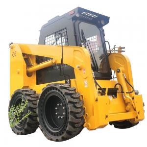 China HTS75 Hydraulic Skid Steer Machine With Bucket Grapple Attachment on sale