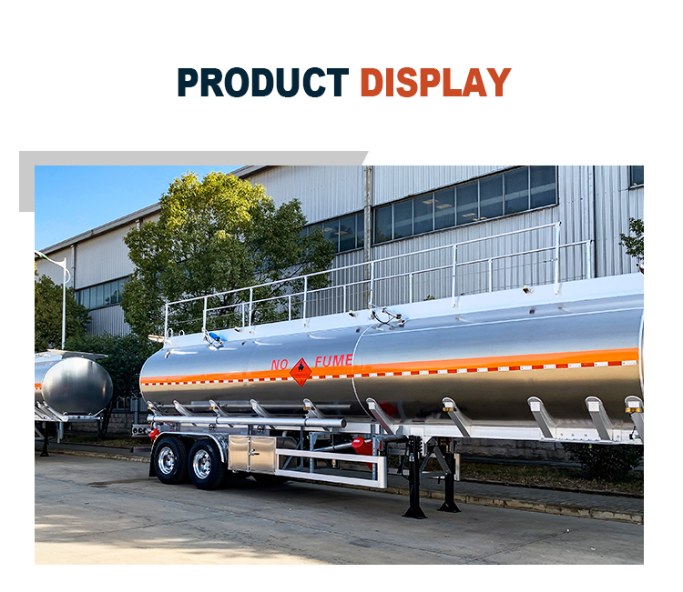 33000L 38000L Semi Tanker Trailer Gasoline Oil Transport Tanker 2 Axle 3 Axle Truck Trailer