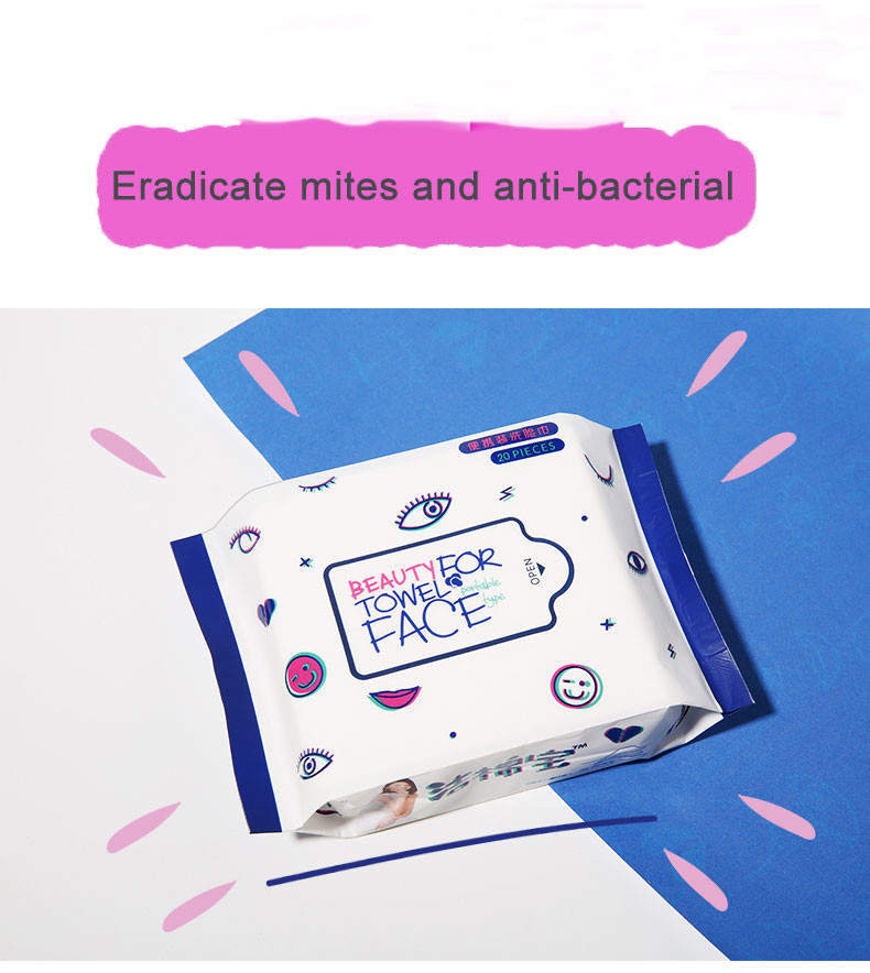 Anti Bacterial Soft Makeup Cleaning Wipes For Eradicating Mites Effectively