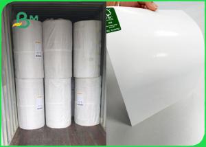 China 100gsm White Kraft Paper With 10gsm Oil Resistant PE Bleached Kraft Paper In Roll on sale