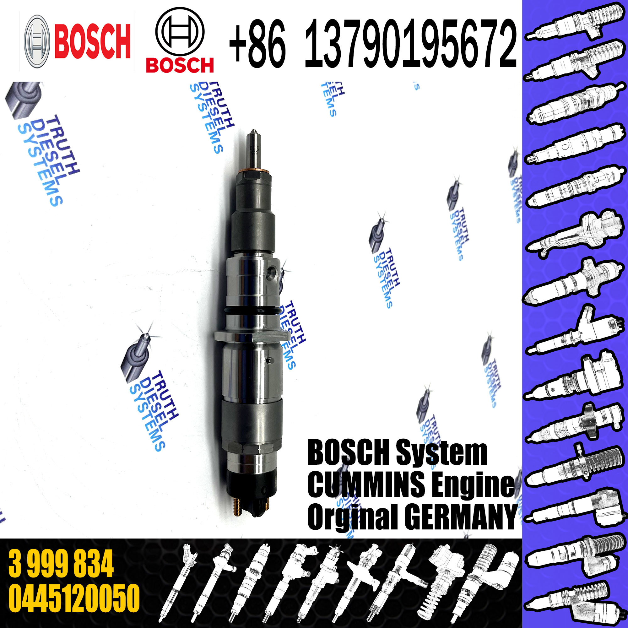 0445120050 diesel injector pump 0 445 120 050 0986435518 car injector 3999834 3970985 3970985 4981076 5253220