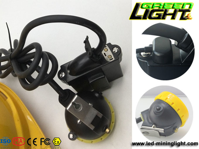 350mA 10000lux 6.6Ah Underground Miners Cap Light USD Charger