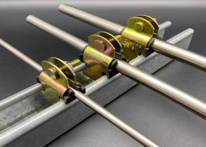 Quality Custom 2-1/2'' Galvanized Steel Channel Mounted Cushion Clamps for sale