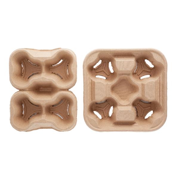 Biodegradable Blank Egg Cartons Bulk Pulp Lining Unbleached OEM