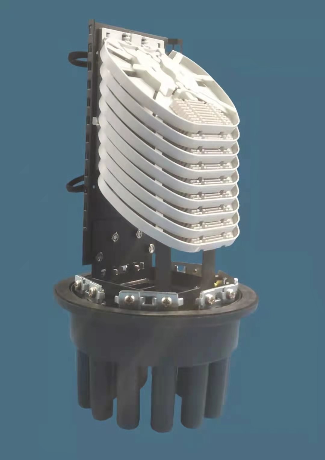 288 Core Dome Fiber Enclosure Heat Shrinkable Oval Cable Ports