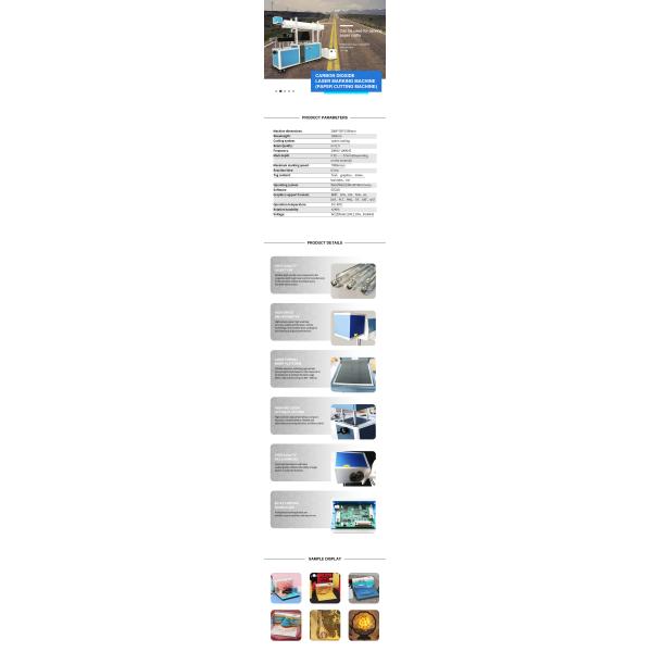 High Power Laser Marker Machine 20W 30W 50W 100W Co2 Laser Cutting Machine For Paper