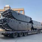 Universal Amphibious Excavator Pontoon for Swamp Canal Digging